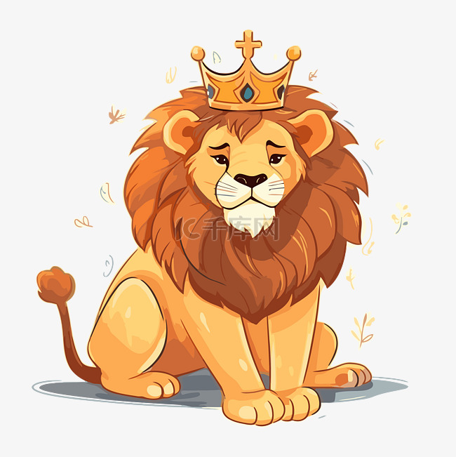 帶皇冠的獅子 向量