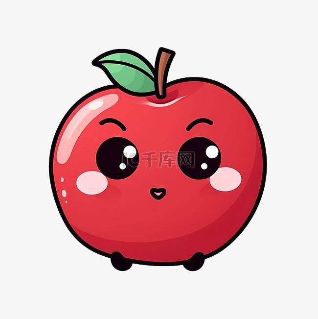 水果卡通人物苹果