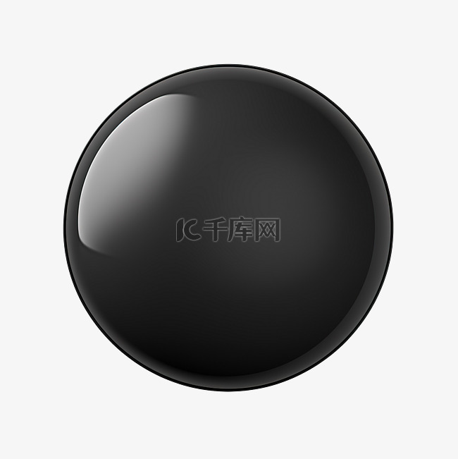 黑色圆形对话框气泡 3d 渲染
