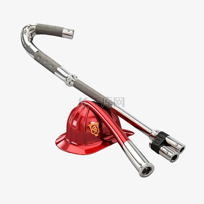 红色消防斧消防员救援装备