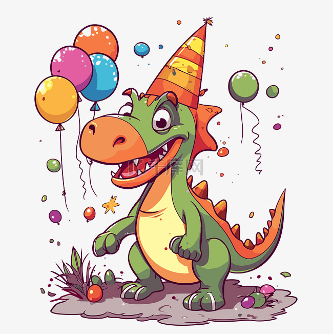 生日恐龍 向量