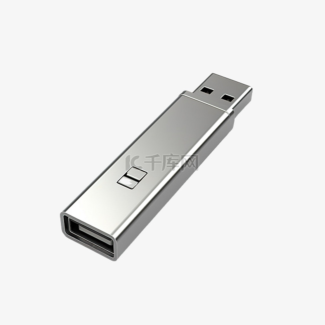 USB 闪存驱动器 3d 渲染