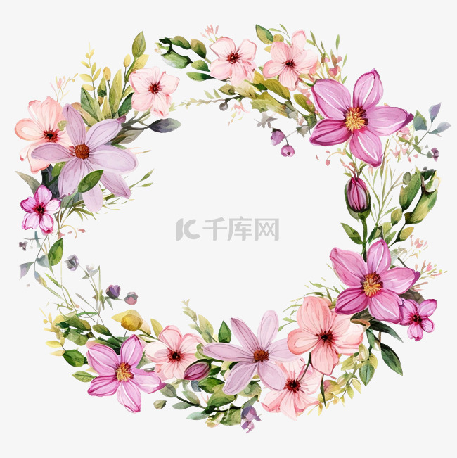 鲜花花环 PNG