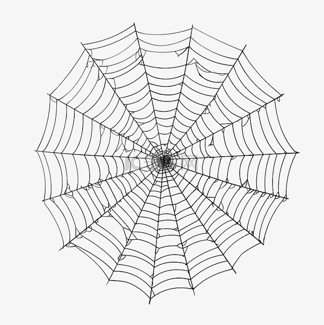 万圣节 DIY 用纸制作蜘蛛网