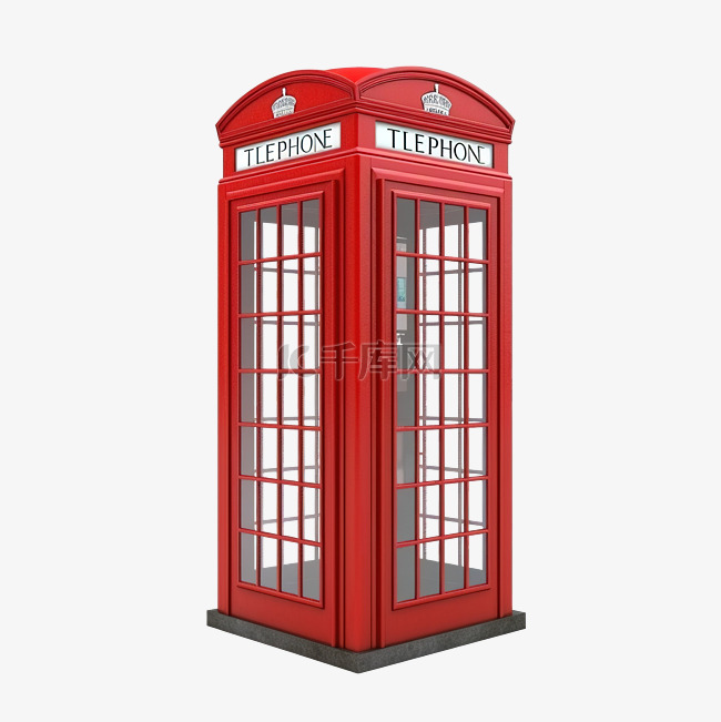 英国红色电话亭隔离