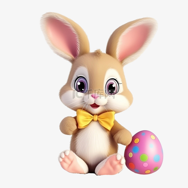 复活节兔子可爱