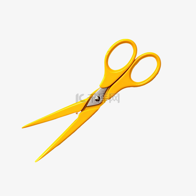 黄色缝纫剪刀