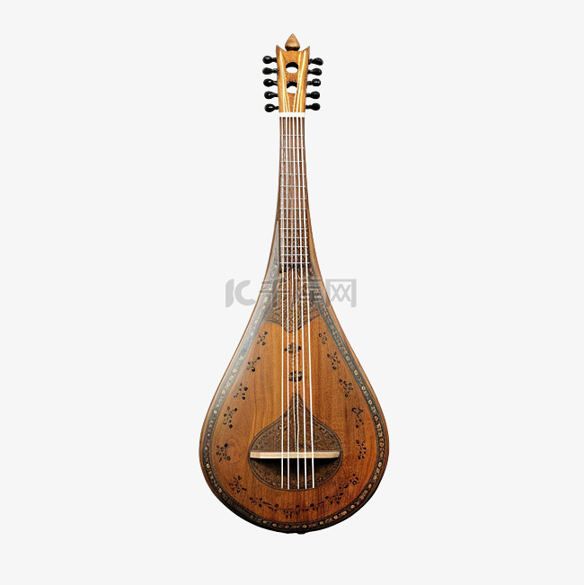 一种古老的亚洲弦乐器，孤立于中