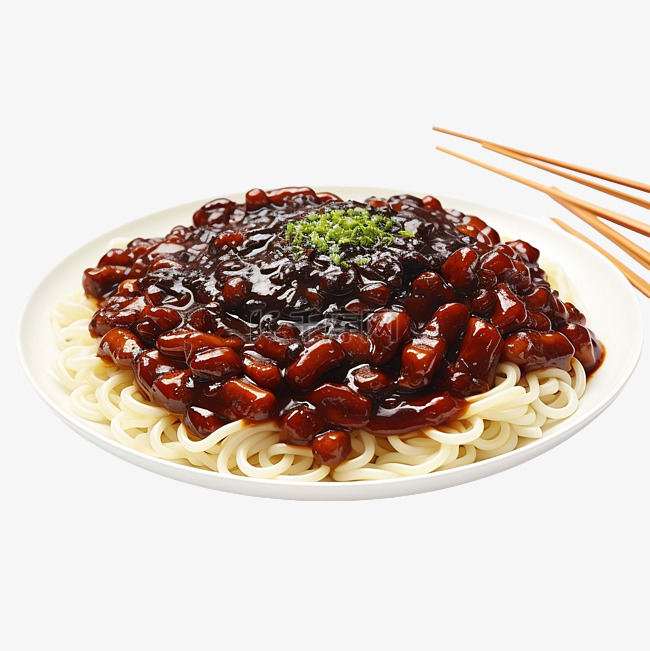 带有ai生成的jajangmyeon png