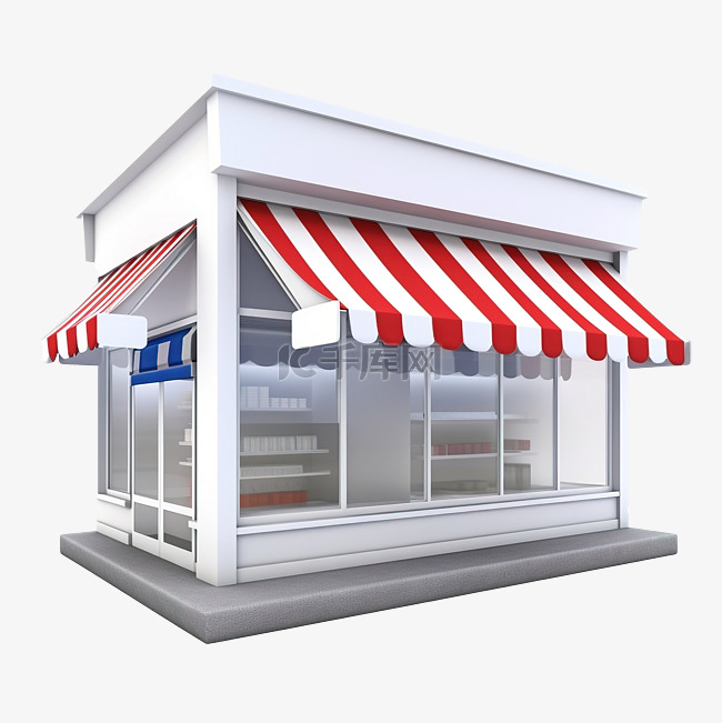3D 商店或店面隔离启动特许经