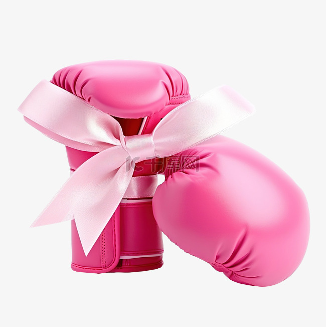 粉红丝带粉红拳击手套