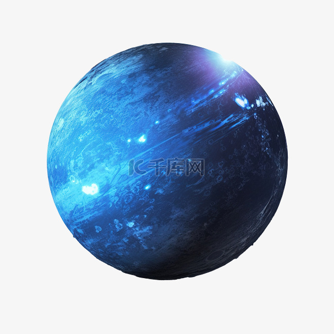 海王星在太空中 此图像的背景元
