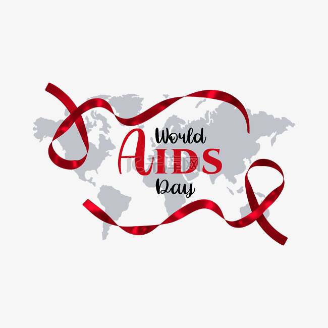 世界艾滋日丝带