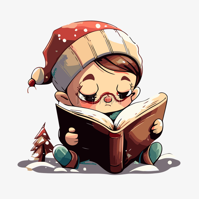 圣诞读物 向量