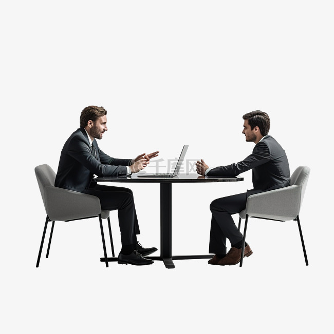 经理和员工讨论素材图片免费下载-千库网