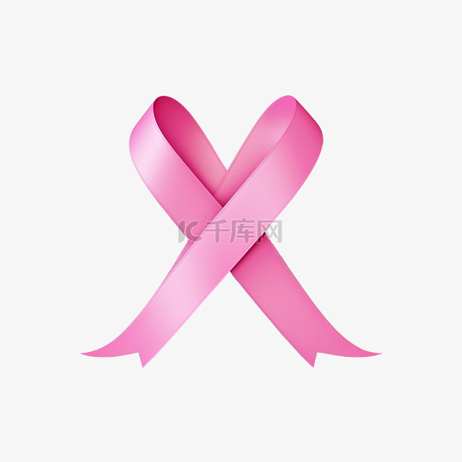 世界癌症日的交叉粉红丝带象征