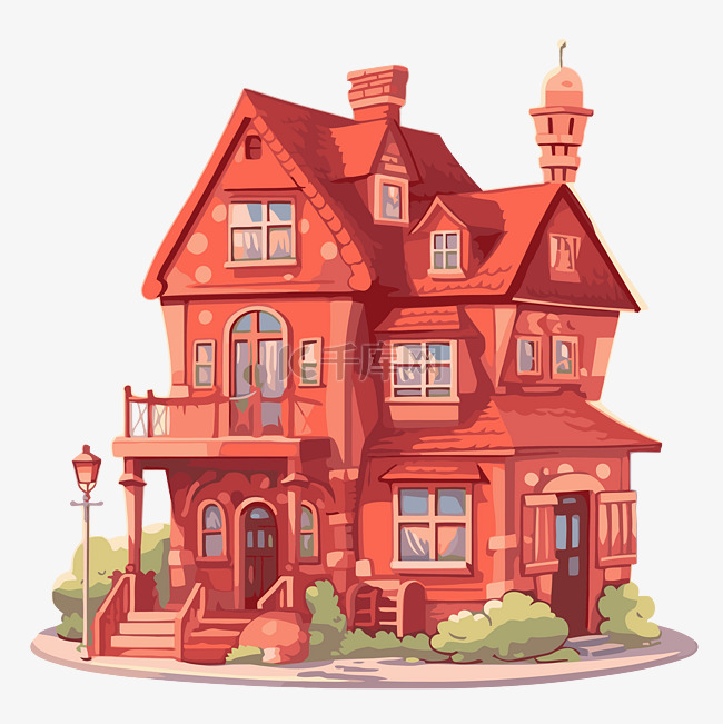 红房子 向量
