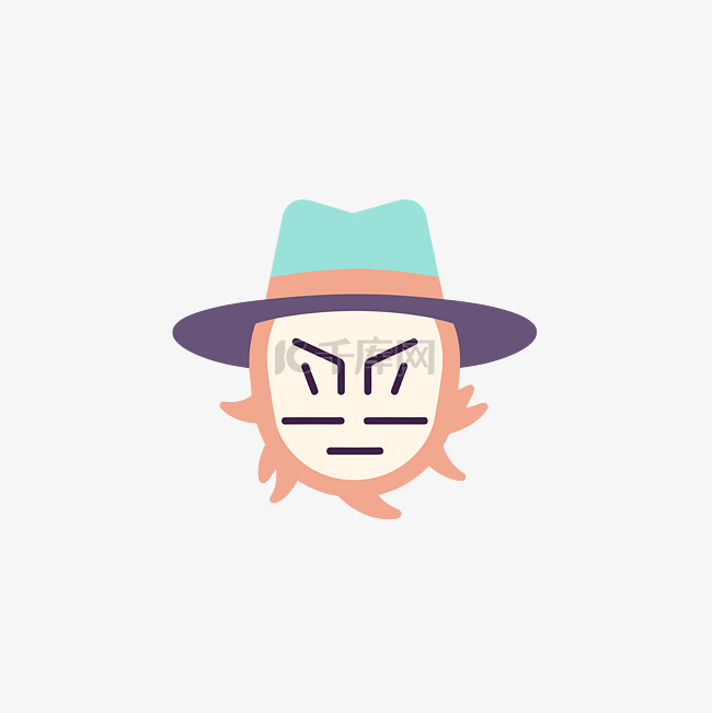 一个戴着帽子的男人的性格和帽子