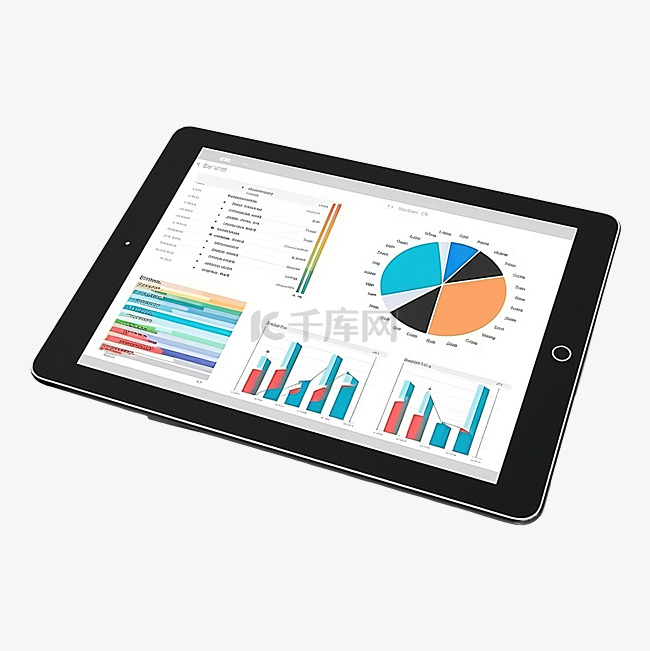 3D 财务报告图表数据分析和网