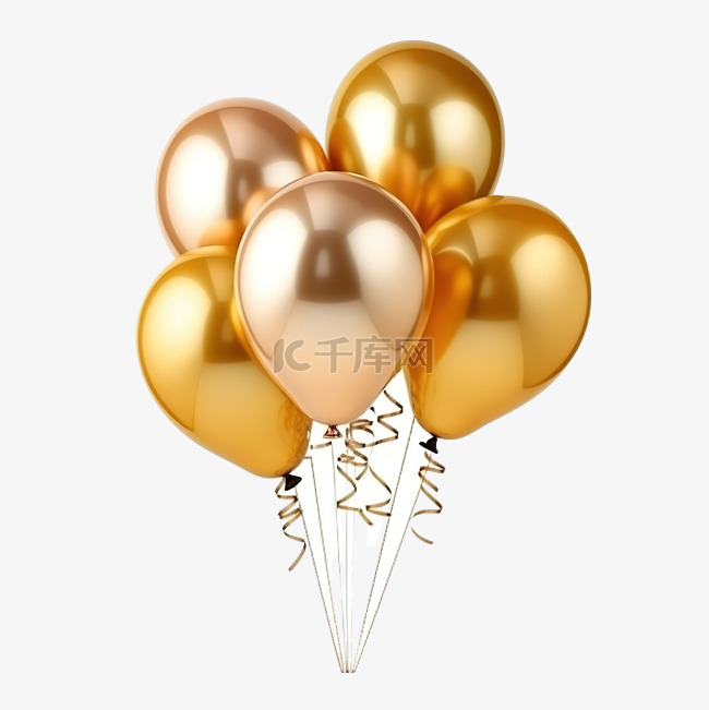 金气球生日快乐庆祝活动