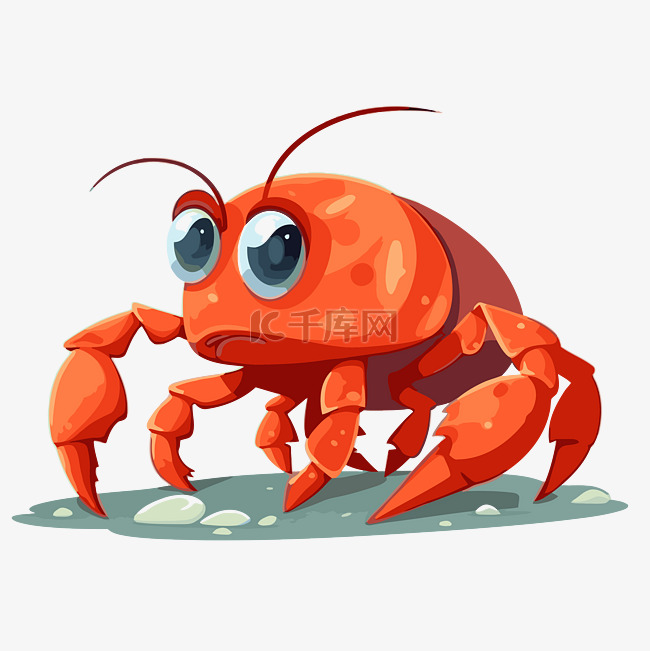 crawdad 剪贴画可爱的卡