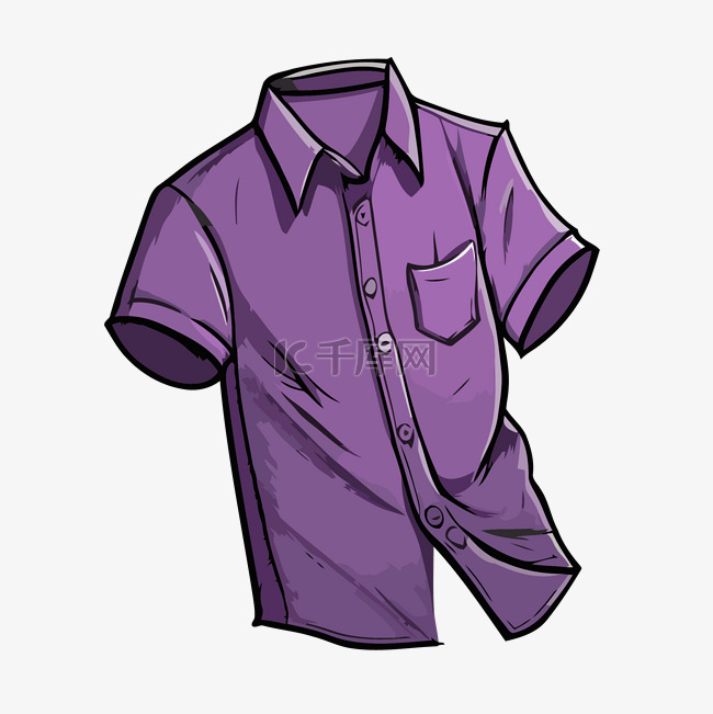紫色襯衫 向量