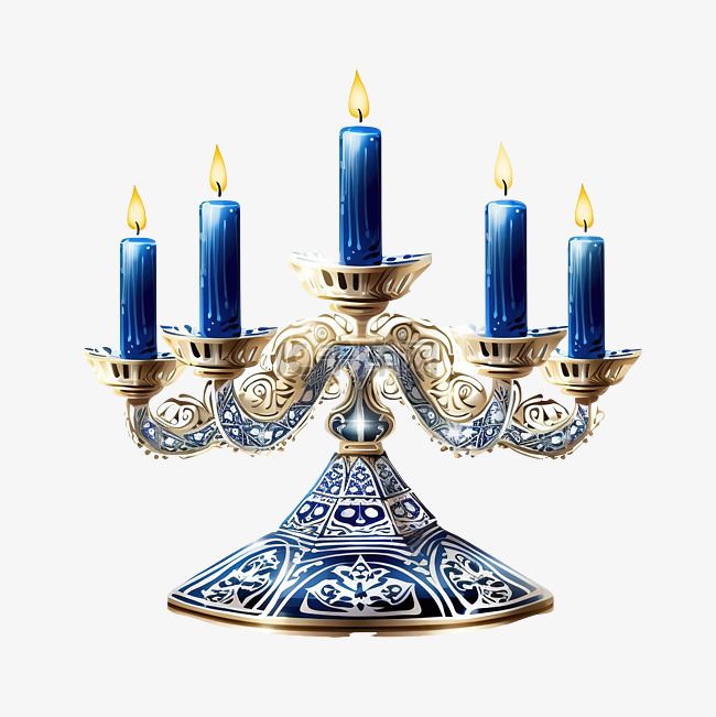 犹太烛台烛台png插图