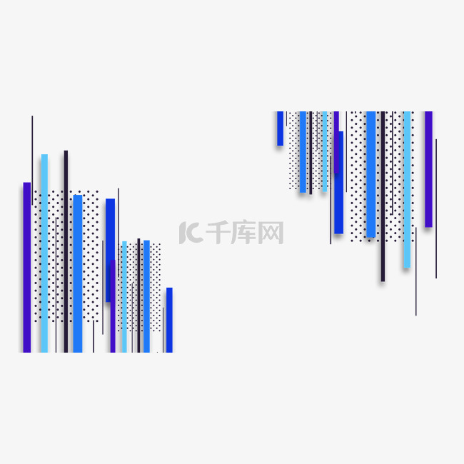 渐变抽象线条边框几何商业现代