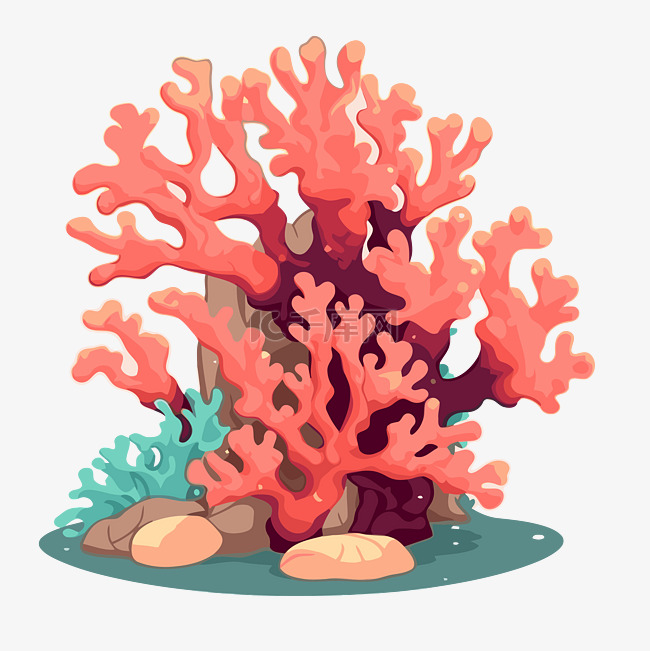 珊瑚剪貼畫 向量