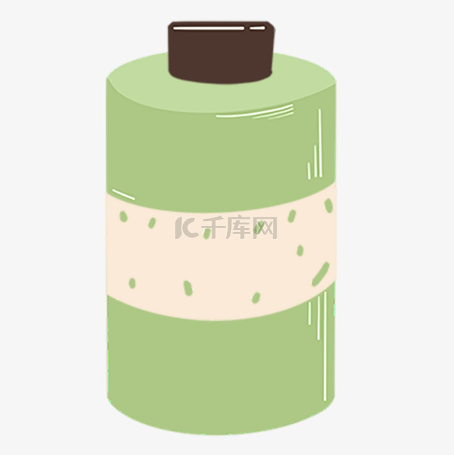 绿色山茶洗发液沐浴液