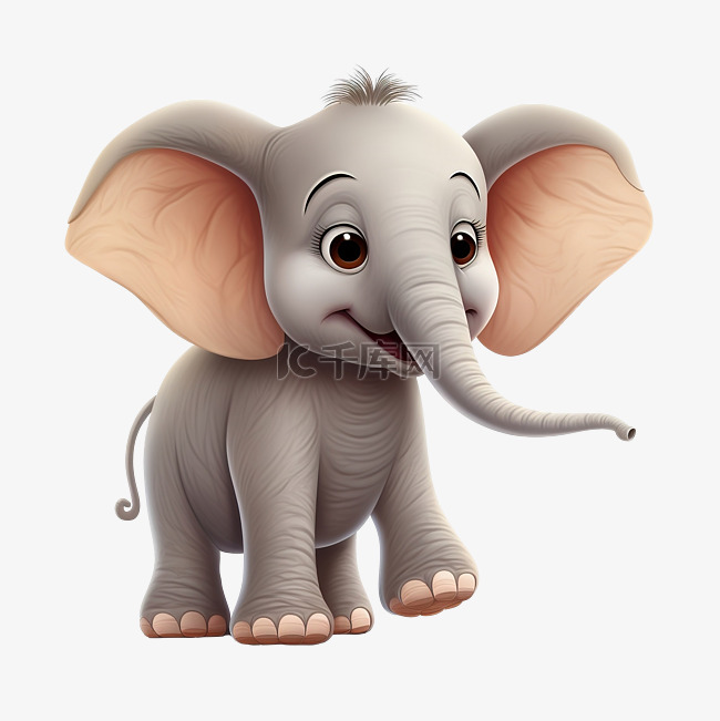 大象动物卡通人物