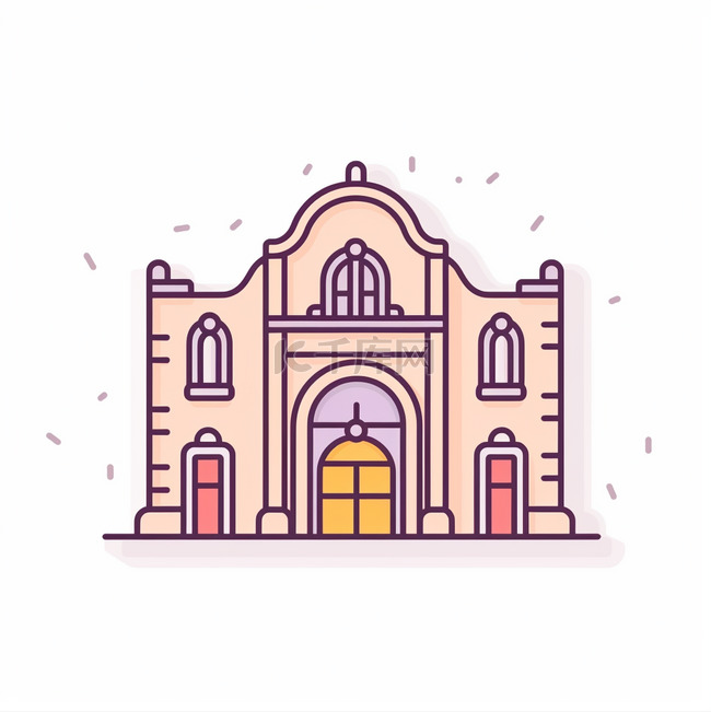 教堂建築插圖