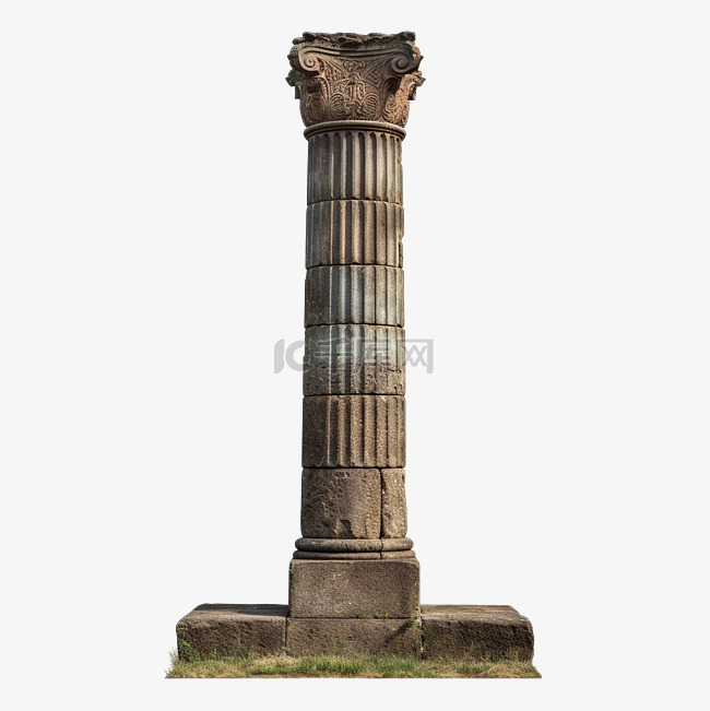 亚美尼亚古庙柱孤立png照片