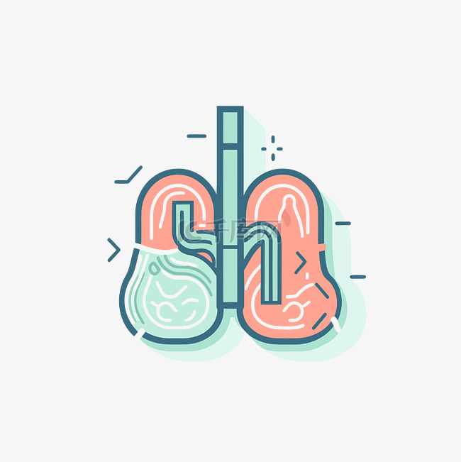 肺肺肺健康矢量矢量图