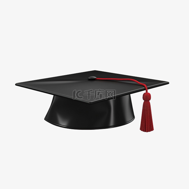 3d 渲染毕业帽隔离对教育学习