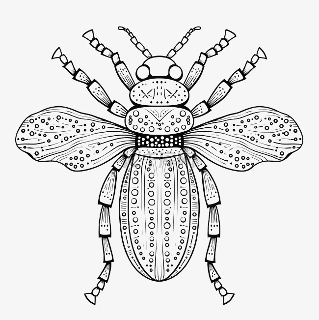 昆虫 bug 线性涂鸦
