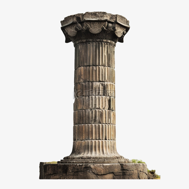 亚美尼亚古庙柱景孤立png照片