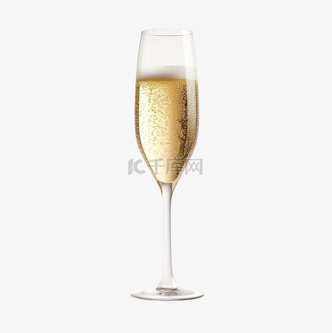 香槟杯起泡酒人工智能生成