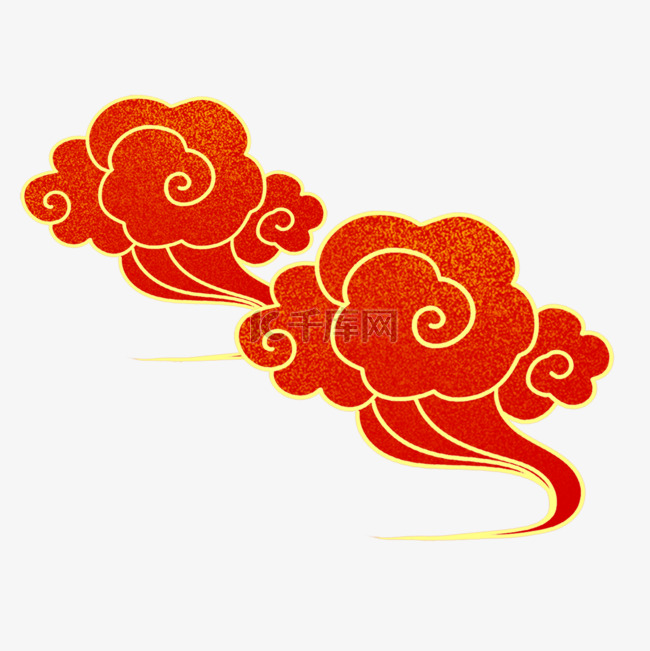 中国祥云古典装饰图案