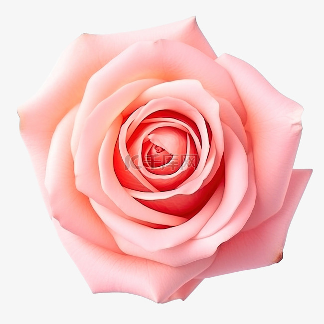 美丽明亮的粉红色玫瑰花