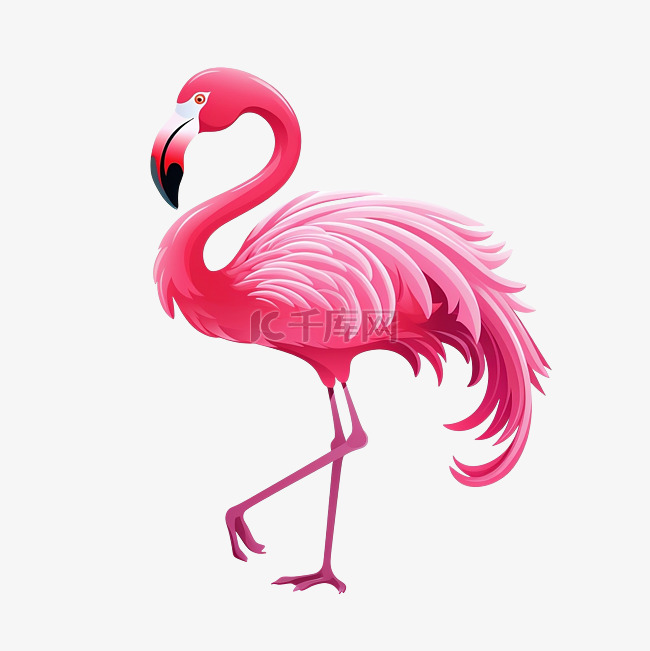 粉红色的火烈鸟符号颜色