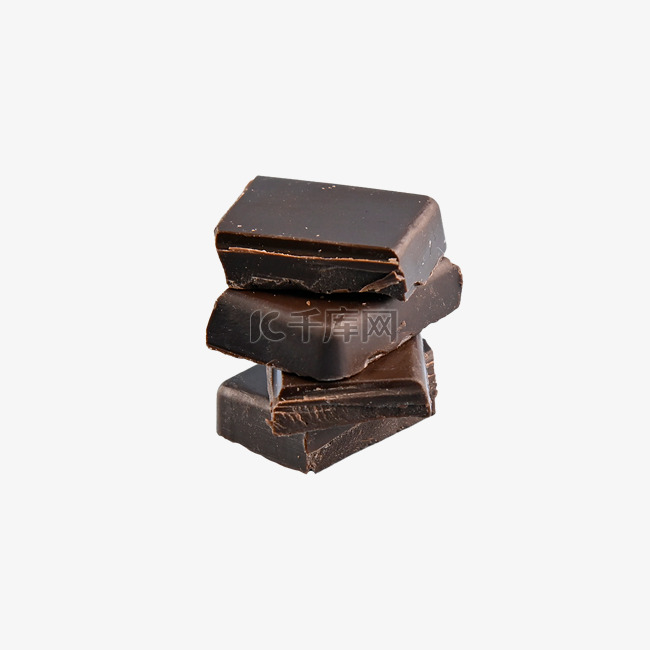巧克力堆叠黑色写实巧克力