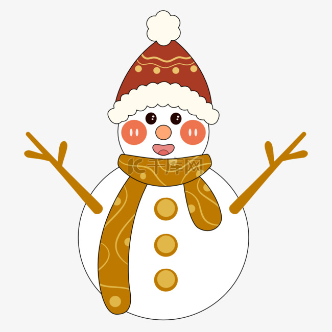圣诞节小雪人装饰