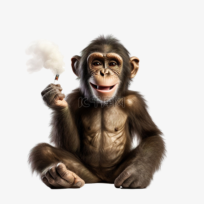 厚脸皮抽烟的和平猴