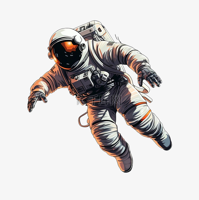 宇航员漂浮png插图