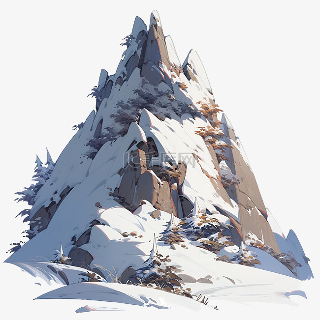 雪山 PNG