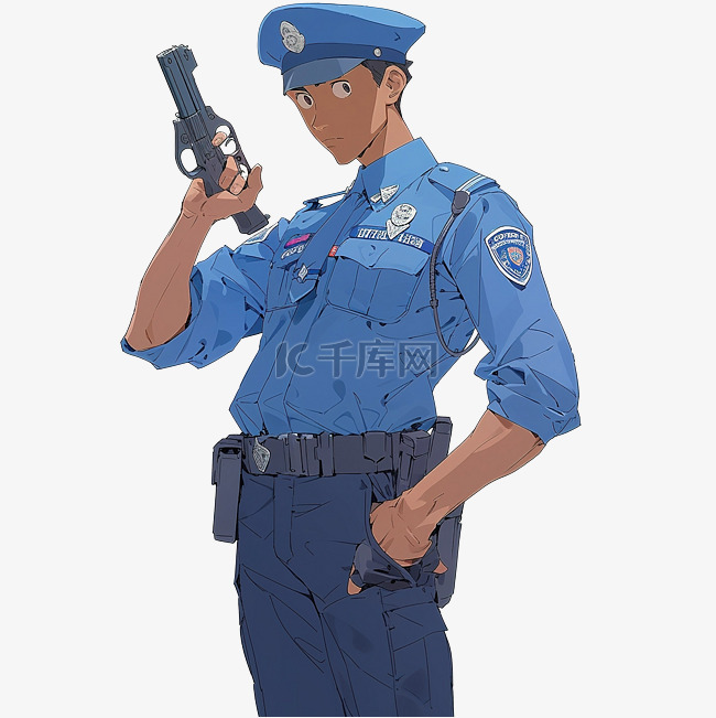 警察套装蓝色