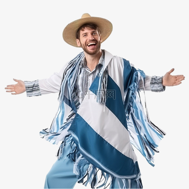 身着阿根廷民族服装的男人