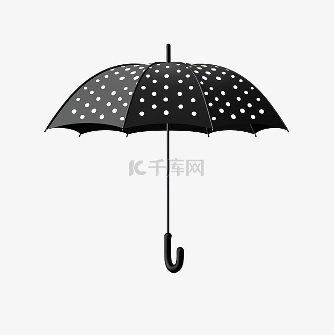 贴纸黑色雨伞