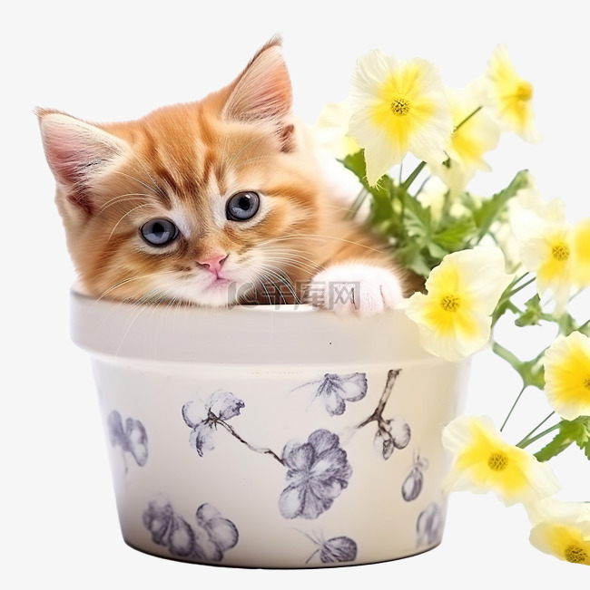 kitty猫花可爱盆栽小猫宠物